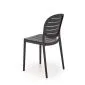 Krzesło K529 czarne z tworzywa PVC ogrodowe I sklep meblowy MIRAT.