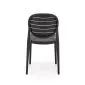 Krzesło K529 czarne z tworzywa PVC ogrodowe I sklep meblowy MIRAT.