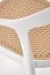 Krzesło K530 białe/beżowe z tworzywa PVC na taras I sklep meblowy MIRAT. styl SKANDYNAWSKI