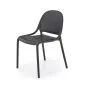Krzesło K532 czarne z tworzywa PVC do ogrodu I sklep meblowy MIRAT.