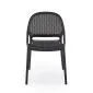 Krzesło K532 czarne z tworzywa PVC do ogrodu I sklep meblowy MIRAT.