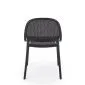Krzesło K532 czarne z tworzywa PVC do ogrodu I sklep meblowy MIRAT.
