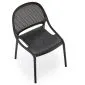 Krzesło K532 czarne z tworzywa PVC do ogrodu I sklep meblowy MIRAT.
