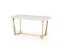 Stół CLEMENTE 160x90 biały marmur/złoty w stylu glamour I sklep meblowy MIRAT. styl GLAMOUR