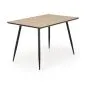 Stół BERTO 120x80 dąb naturalny/czarny w jodełkę I sklep meblowy MIRAT.