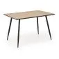 Stół BERTO 120x80 dąb naturalny/czarny w jodełkę I sklep meblowy MIRAT.