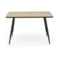Stół BERTO 120x80 dąb naturalny/czarny w jodełkę I sklep meblowy MIRAT.