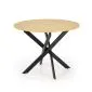 Stół okrągły EDGAR 100x100 dąb złoty/czarny loftowy I sklep meblowy MIRAT. styl LOFT