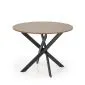 Stół okrągły EDGAR 100x100 orzech/czarny na krzyżowej podstawie I sklep meblowy MIRAT. styl LOFT