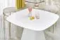 Stół FLAVIO 120x120 biały/biały połysk kwadratowy I sklep meblowy MIRAT.