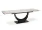 Stół rozkładany FERNANDO 160(240)x92 beżowy marmur/czarny designerski I sklep meblowy MIRAT. styl LOFT