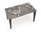 Stół rozkładany FELIX 141(201)x81 szary marmur/czarny prostokątny I sklep meblowy MIRAT. styl LOFT