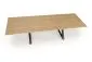 Stół rozkładany HENRY 180(300)x100 dąb naturalny/czarny 12-osobowy I sklep meblowy MIRAT. styl LOFT