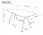 Stół MIGUEL 160x90 orzech/czarny nierozkładany I sklep meblowy MIRAT.