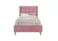 Łóżko tapicerowane ESTELLA 90x200 różowe jednoosobowe I sklep meblowy MIRAT.