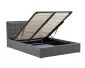 Łóżko PADVA 140x200 szare z pojemnikiem tapicerowane I sklep meblowy MIRAT.