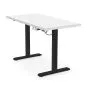 Elektryczne biurko B54 120x60cm białe/czarne z regulacją wysokości I sklep meblowy MIRAT.