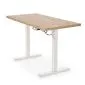 Biurko do pracy B54 120x60cm dąb artisan/białe z regulacją wysokości I sklep meblowy MIRAT.