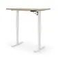 Biurko do pracy B54 120x60cm dąb artisan/białe z regulacją wysokości I sklep meblowy MIRAT.