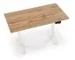 Biurko do pracy B54 120x60cm dąb artisan/białe z regulacją wysokości I sklep meblowy MIRAT.