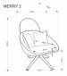 Fotel tapicerowany MERRY 2 kremowy obracany 360° I sklep meblowy MIRAT.