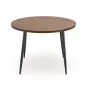 Stół okrągły BARRY 105x105 orzechowy/czarny mały I sklep meblowy MIRAT.