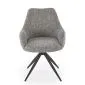 Krzesło tapicerowane K564 szare obracane 360° I sklep meblowy MIRAT.