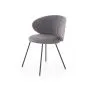 Krzesło tapicerowane K587 VELVET szare zaokrąglone I sklep meblowy MIRAT.