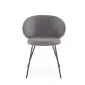 Krzesło tapicerowane K587 VELVET szare zaokrąglone I sklep meblowy MIRAT.