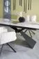 Ceramiczny stół rozkładany LUCIANO 180(230)x90 biały marmur/czarny I sklep meblowy MIRAT. styl LOFT