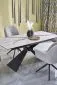 Ceramiczny stół rozkładany LUCIANO 180(230)x90 biały marmur/czarny I sklep meblowy MIRAT. styl LOFT