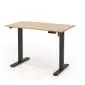 Biurko B53 czarne/dąb złoty z regulacją wysokości na metalowych nogach I sklep meblowy MIRAT.