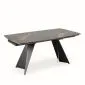 Prostokątny stół rozkładany ARMANI 165(241)x90 czarny marmur/czarny I sklep meblowy MIRAT. styl LOFT