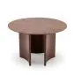 Stół okrągły CALDO 120x120 orzechowy do salonu I sklep meblowy MIRAT.