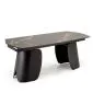 Loftowy stół rozkładany FORUM 180(260)x90 czarny marmur/czarny I sklep meblowy MIRAT. styl LOFT