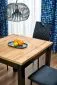 Stół rozkładany QUBIK 80(200)x80 dąb artisan/czarny matowy I sklep meblowy MIRAT. styl LOFT