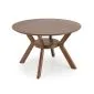 Stół okrągły RUPERT 120x120 orzechowy drewniany I sklep meblowy MIRAT. styl VINTAGE