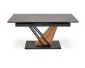 Duży stół rozkładany VOLANT 160(200)x90 czarny marmur/dąb złoty I sklep meblowy MIRAT. styl LOFT