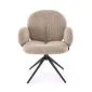 Krzesło tapicerowane K568 beżowe obracane do jadalni I sklep meblowy MIRAT. styl LOFT