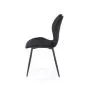 Krzesło tapicerowane K569 VELVET czarne pikowane I sklep meblowy MIRAT.