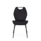 Krzesło tapicerowane K569 VELVET czarne pikowane I sklep meblowy MIRAT.