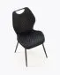 Krzesło tapicerowane K569 VELVET czarne pikowane I sklep meblowy MIRAT.
