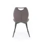 Krzesło tapicerowane K569 VELVET szare na metalowych nogach I sklep meblowy MIRAT.