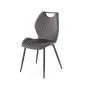 Krzesło tapicerowane K569 VELVET szare na metalowych nogach I sklep meblowy MIRAT.