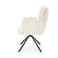 Krzesło tapicerowane K572 kremowe obracane z podłokietnikami I sklep meblowy MIRAT.