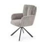 Krzesło tapicerowane K572 szare obracane futerkowe I sklep meblowy MIRAT.