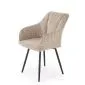 Krzesło tapicerowane K576 beżowe obracane 360° I sklep meblowy MIRAT. styl LOFT