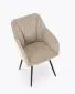 Krzesło tapicerowane K576 beżowe obracane 360° I sklep meblowy MIRAT. styl LOFT