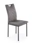 Krzesło tapicerowane K577 VELVET szare/czarne loftowe I sklep meblowy MIRAT. styl LOFT