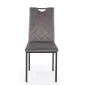 Krzesło tapicerowane K577 VELVET szare/czarne loftowe I sklep meblowy MIRAT. styl LOFT